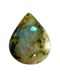 Labradorite Cabochon Drop Shape Crystal Gift Handcrafted Reiki Feng Shui - Picture 1 of 3