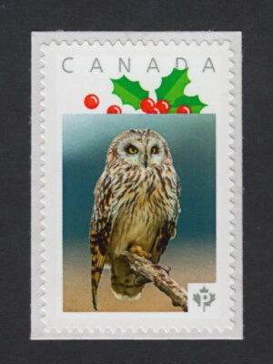 Coruja = Selo postal fotográfico MNH Canadá 2015 [p15/31ow4/2] - Imagem 1 de 2