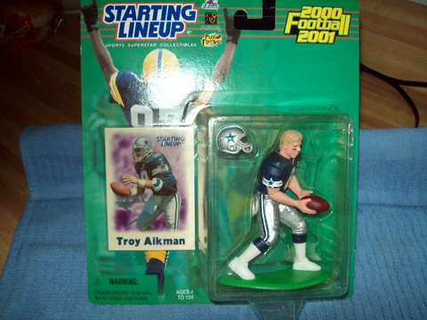 TROY AIKMAN DALLAS COWBOYS STARTING LINE-UP 2000 2001  NFL ACTION FIGURE w/CARD Cover