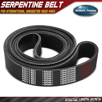 Correa serpentina de alta resistencia de 87,76 pulgadas para International Harvester 4300 4300LP Foto 1 de 4
