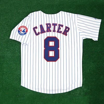 Gary Carter Montreal Expos Home w/ Team Patch White Jersey Men's (M-2XL) - Image 1 of 4