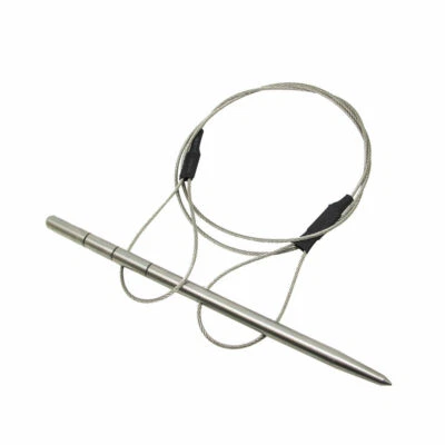 SCUBA CHOICE Spearfishing Compact Stainless Steel Fish Stringer Cable & 4.75" Rod