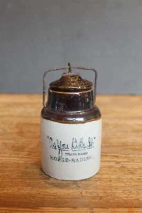 Antique Miniature Stoneware Advertising Jug "As You Like It" Horseradish - Picture 1 of 5