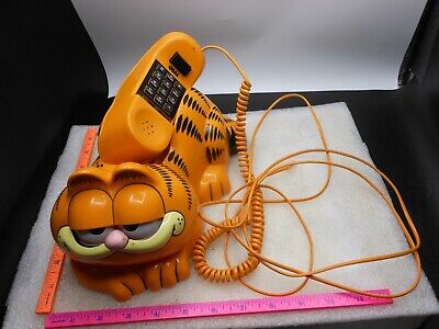 Vintage Tyco Garfield Teléfono Abrir/cerrar Los Ojos Teléfono • 47.42€