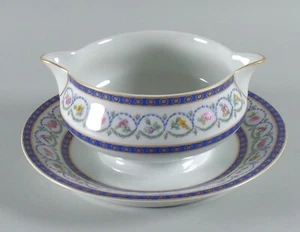 Haviland MALMAISON Porcelain Round Gravy Boat w/Attached UP Multiple Available - Picture 1 of 4