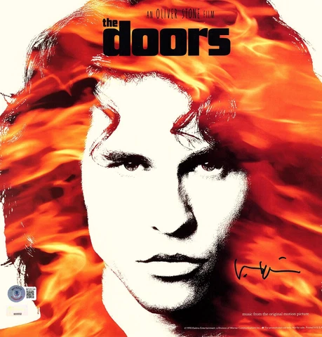 VAL KILMER Signed  12X12 Promo Flat "The Doors" Jim Morrison Beckett Cover