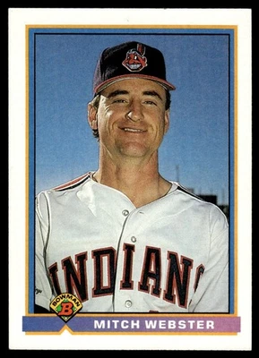 1991 Bowman Mitch Webster Cleveland Indians #66 - Image 1 of 2
