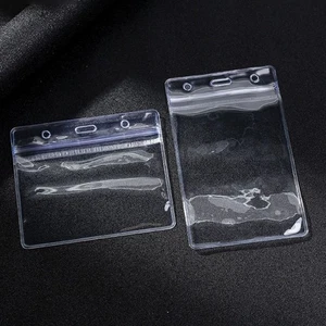 1PC Vertical/Horizontal Sealed Card Sleeve PVC Name Card Protector Cover - Picture 1 of 14
