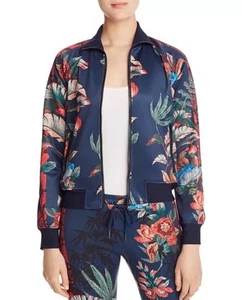 Pam & Gela Bye Birdy Track Jacket Women’s Sz Large Full Zip Floral Print $598 - Picture 1 of 10