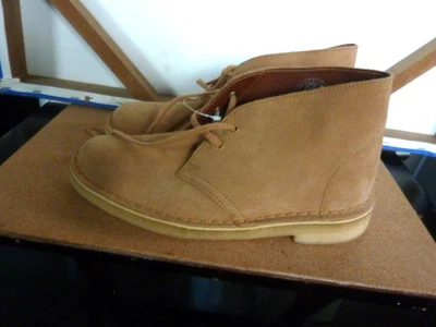 BOTA DE DESIERTO CLARKS ORIGINALS CUERO TOSTADO CLARO PARA MUJER TALLA. EE. UU. 8 NUEVO SIN CAJA Foto 1 de 4
