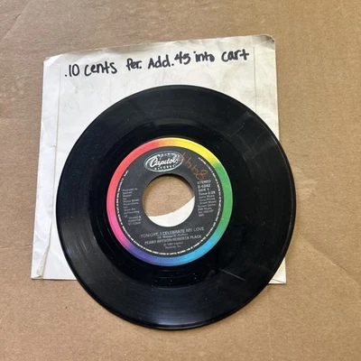 Peabo Bryson Roberta Flack Tonight I Celebrate My Love/Born To Love CAPITOL 45 - Image 1 of 3