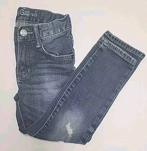 Baby Gap Kids 5 Blue Jean Skinny Adjustable Waist Distressed Denim Stretch - Picture 1 of 18