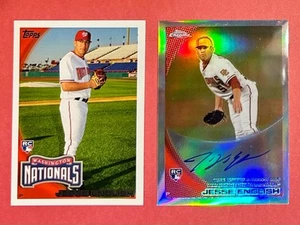 JESSE ENGLISH (RC) 2010 Topps cromo autógrafo refractor #203/499 y base #453 - Imagen 1 de 3