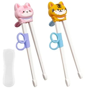 2 Pairs Chopsticks for Kids, Automatic Rebound Kids Chopsticks Training, Cute... - Picture 1 of 7