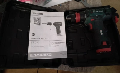 Parkside Cordless Drill PBSA 12 D4 includes fully charged battery but no charger - Image 1 of 4