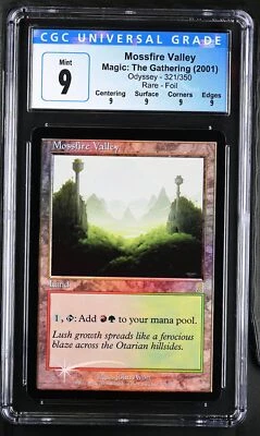 MOSSFIRE VALLEY Odyssey Foil Rare CGC 9 Q Mint MTG [Nostalgium] - Image 1 of 2