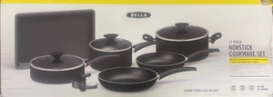 Bella 17 Piece Nonstick Cookware Set - Black - Picture 1 of 3