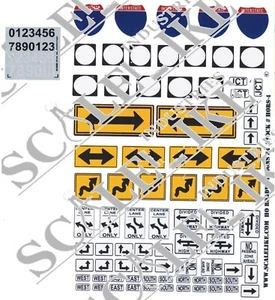 SCALELIKE INDUSTRIES HO-ROADWAY SIGNS 4 (HORS-4) PRINTED ON PLASTIC FACTORY NEW - Picture 1 of 1