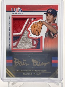 2017 Panini USA Baseball Stars & Stripes Patch Auto 4/5 Davis Diaz