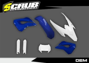 Husaberg 2009 2010 2011 2012 FE 390 450 570 Blue White OEM Plastic Body Kit - Picture 1 of 1