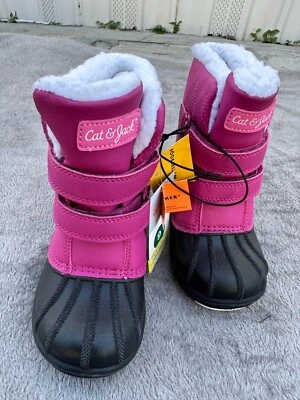 Botas de inverno infantis Denver à prova d'água Thermolite Cat & Jack preto, roxo, rosa - Imagem 1 de 3
