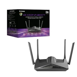D-Link DSL-X1852E AX1800 VDSL2 / ADSL2+ MU-MIMO Wi-Fi 6 Modem Router with VoIP - Picture 1 of 6