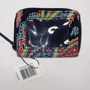 Vera Bradley Reißverschluss Ausweisetui Geldbörse in Pariser Paisley; Neu mit Etikett - Bild 1 von 7