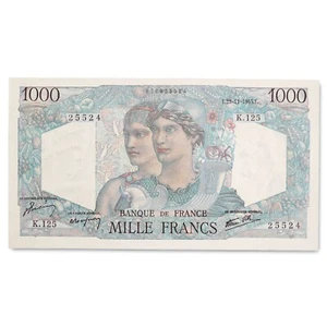 France - billet 1000 francs Minerve et Hercule 1945 - SPL - 22/11/1945 - F.41.08 - Imagen 1 de 2