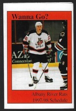 1997-98 Albany River Rats AHL Hockey Schedule !!! Quality Inn