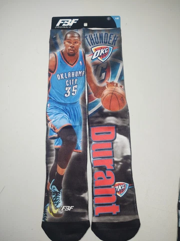OKC Thunder FBF Originals Kevin Durant Graphic Socks Large Men's Size 10-13 NWT Cover