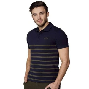 GUESS Polo Man Piqué Cotton Stretch Jersey Slim Striped M1GP51KAMS1 - Picture 1 of 5