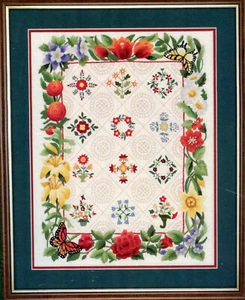Elsa Williams Friendship Quilt 00466 Crewel Embroidery Sealed Kit Rebecca Barker - Picture 1 of 4