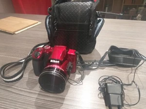 Nikon Digital Camera COOLPIX B600 Optical 60x Lightweight Red Working 16 GB card - Picture 1 of 5