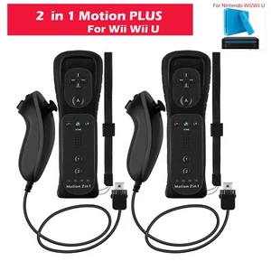 2 PCS Remote Wiimote Controller OR Nunchuck for Nintendo Wii/Wii U Game Console - Picture 1 of 30