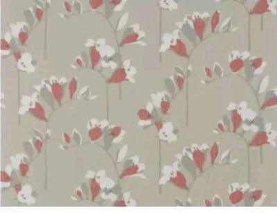 John Lewis Linen Alba Villa Nova Cushion Fabric 92 cm New Watermelon Floral - Image 1 of 4