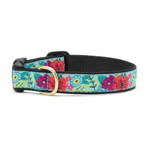 Up Country Dog Collar  Made In USA  Flower Story  Adjustable XS S M L XL XXL - Picture 1 of 2
