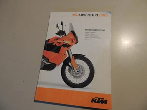 Manual del conductor Manual del propietario KTM 950 Adventure 2003 - Imagen 1 de 9
