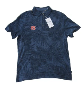 Polo da spiaggia floreale Tommy Bahama University of Auburn - blu - uomo media T142 - Foto 1 di 7