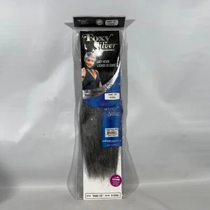 FOXY SALON WEAVE STRAIGHT Yaki 10” (Foxy Silver) Human Hair Weave 51 SAL - Picture 1 of 10
