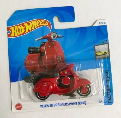 Mazuma TC123 Hot Wheels Vespa 90 SS Super Sprint 1966 Short Card Factory Fresh - Image 1 of 4