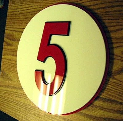REDS 3D ANY NUMBER Jersey style SIGN baseball Pete Rose art ball Cincinnati MC - Image 1 of 4