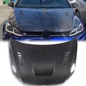 Carbon Fiber Front Hood Bonnet Engine Cover For Volkswagen Golf 7 7.5 MK7 GTI E - Picture 1 of 5