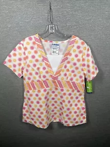 NEW Landau Geometric V Neck Scrub Geometric Size Medium - Picture 1 of 9