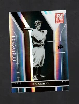 2004 DONRUSS ELITE LOU GEHRIG #190 NEW YORK YANKEES 0946/1000 HOFER - Image 1 of 2