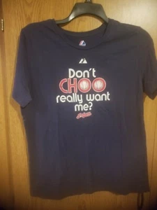 Cleveland Indians Choo T Shirt Majestic Womens 1X - Picture 1 of 2