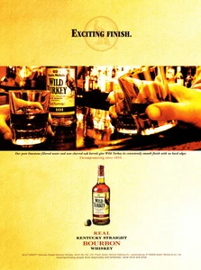 WILD TURKEY WHISKEY AD #20 RARE 2005 VINTAGE "EXCITING FINISH" - Picture 1 of 2