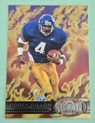 1997 Skybox Metal Universe COREY DILLON Rookie RC #197 Cincinnati Bengals  - Image 1 of 2