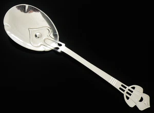 Rare Arts & Crafts Sterling Silver Preserve Jam Spoon, William Batt & Sons 1908 - Picture 1 of 12