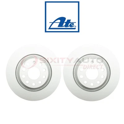 2 pc ATE Rear Disc Brake Rotor for 2015-2018 Volkswagen GTI - Braking Tire mj Foto 1 de 4