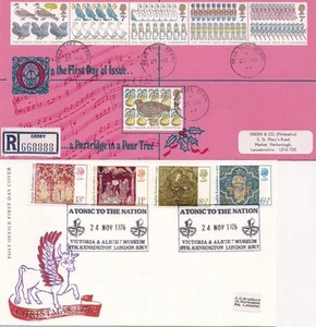 GB 1976 y 1977 Navidad Par de FDC escasos ilustrados, ¡MIRA! - Imagen 1 de 1